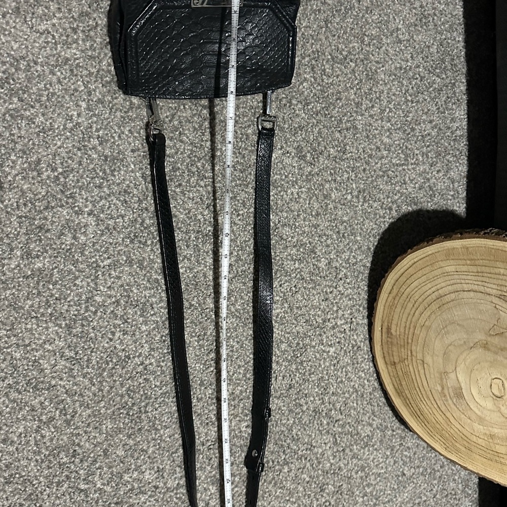 Alexander Wang Marion Python Embossed Black Silve… - image 12